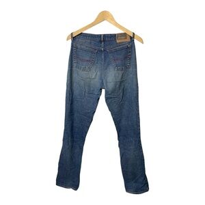 Mavi Jeans Mens 28x32 Blue Straight Leg Distressed Medium Wash Denim